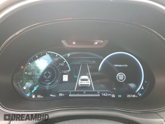 2023 Genesis GV70 Sport with VIN KMUMCDTC3PU098818, listed as a Copart auction lot 52884225 with 25,748 mi miles and Non Repairable. Bid and sale history available at DreamBid. Image 9.