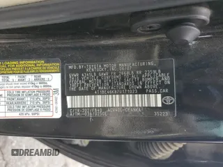 2007 Toyota Camry CE with VIN 4T1BE46K87U171023, listed as a Copart auction lot 54431665 with 213,732 mi miles and Salvage Title. Bid and sale history available at carsss.com. Image 13.