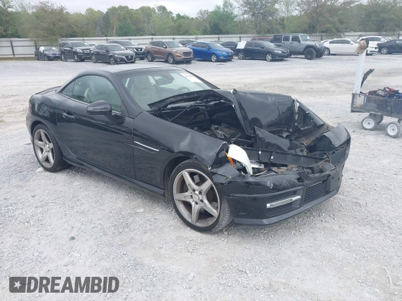 2014 Mercedes-Benz SLK 250 with VIN WDDPK4HA4EF079437, listed as a IAAI auction lot 41958020 with 95,063 mi miles and . Bid and sale history available at DreamBid. Image 1.