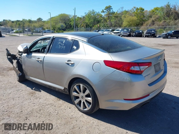 2013 Kia Optima SX with VIN 5XXGR4A66DG182161, listed as a IAAI auction lot 41854763 with 1 mi miles. Bid and sale history available at carsss.com. Image 3.