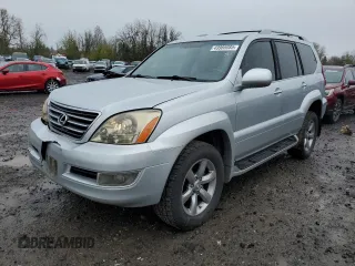 2008 Lexus GX 470 with VIN JTJBT20X680151992, listed as a Copart auction lot 49988085 with 150,444 mi miles and Salvage Title. Bid and sale history available at carsss.com. Image 1.
