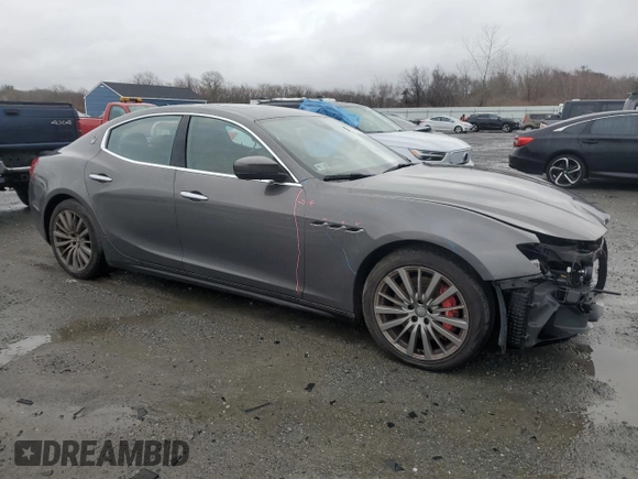 2017 Maserati Ghibli S Q4 z VIN ZAM57RTA4H1248389, wystawiony jako Copart lot #85218514 z przebiegiem 68 272 mil mil oraz Szkody całkowita. Historia ofert i sprzedaży dostępna na DreamBid. Obrazek 4.
