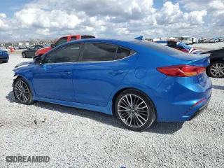 2018 Hyundai Elantra Sport with VIN KMHD04LB9JU637187, listed as a Copart auction lot 43939845 with 47,961 mi miles and Salvage Title. Bid and sale history available at carsss.com. Image 2.