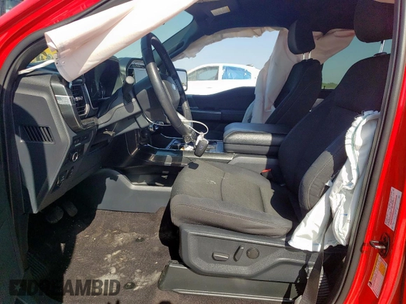 2022 Ford F-150 XL with VIN 1FTEW1EP9NKD83562, listed as a Copart auction lot 52872345 with 26,482 mi miles and Salvage title. Bid and sale history available at DreamBid. Image 7.