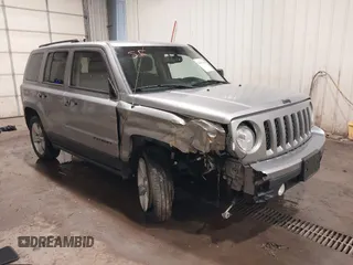 2016 Jeep Patriot Latitude with VIN 1C4NJRFB0GD581213, listed as a IAAI auction lot 42407888 with 104,202 mi miles and . Bid and sale history available at DreamBid. Image 1.