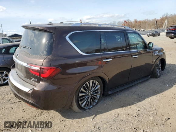 2018 Infiniti QX56 8-passenger with VIN JN8AZ2NC9J9440597, listed as a Copart auction lot 78567424 with 94,218 mi miles and Salvage Title. Bid and sale history available at carsss.com. Image 3.