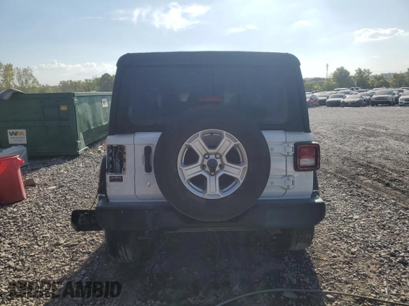 2018 Jeep Wrangler Sport with VIN 1C4GJXAG2JW276226, listed as a Copart auction lot 69206524 with 45,030 mi miles and Salvage Title. Bid and sale history available at DreamBid. Image 6.