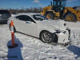 2019 Lexus RC with VIN JTHHA5BC3K5009445, listed as a Copart auction lot 41396445 with 56,707 mi miles and Salvage Title. Bid and sale history available at carsss.com. Image 4.