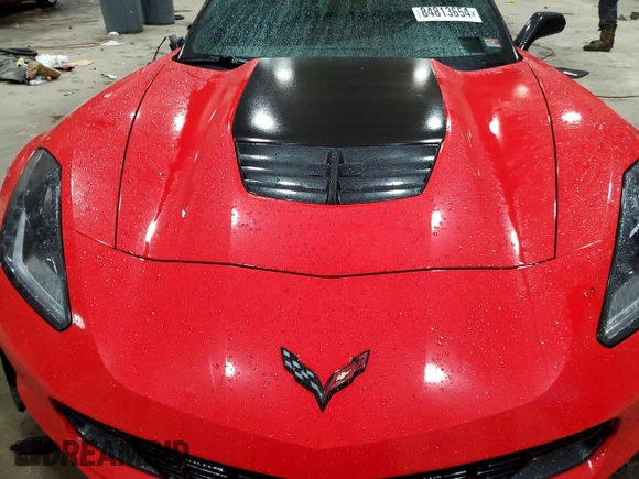 2015 Chevrolet Corvette Z06 3LZ with VIN 1G1YT2D6XF5601487, listed as a Copart auction lot 84813654 with 0 mi miles and Salvage Title. Bid and sale history available at carsss.com. Image 11.