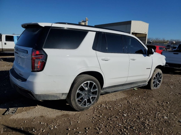 2022 Chevrolet Tahoe RST with VIN 1GNSKRKD8NR295866, listed as a Copart auction lot 84434054 with 51,058 mi miles and Salvage Title. Bid and sale history available at carsss.com. Image 3.