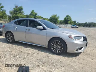2018 Acura TLX w/Advance Pkg with VIN 19UUB3F75JA006665, listed as a Copart auction lot 63675894 with 150,417 mi miles and Salvage Title. Bid and sale history available at carsss.com. Image 4.