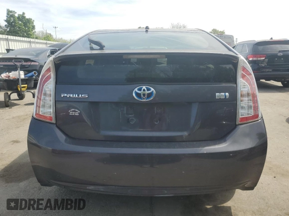 2012 Toyota Prius One with VIN JTDKN3DU0C5498586, listed as a Copart auction lot 55552225 with 139,102 mi miles and Salvage Title. Bid and sale history available at carsss.com. Image 6.