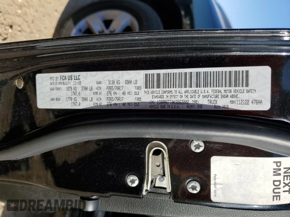 2019 Ram 1500 SLT с VIN 1C6RR6TT0KS562002, выставлен на аукционе Copart как лот 52508675 с пробегом 91 476 миль миль и Чистый • Clean title. История ставок и продаж доступна на DreamBid. Изображение 12.
