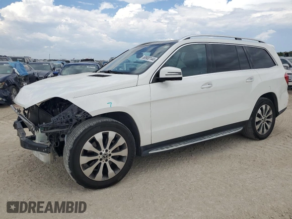 2018 Mercedes-Benz GLS 450 with VIN 4JGDF6EE0JB012531, listed as a Copart auction lot 68900144 with 52,744 mi miles and Salvage Title. Bid and sale history available at DreamBid. Image 1.