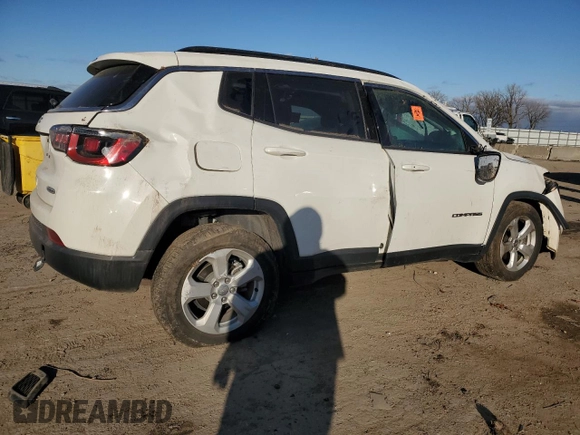 2019 Jeep Compass Latitude with VIN 3C4NJCBB4KT855244, listed as a Copart auction lot 83453204 with Not provided miles and Salvage title. Bid and sale history available at DreamBid. Image 3.
