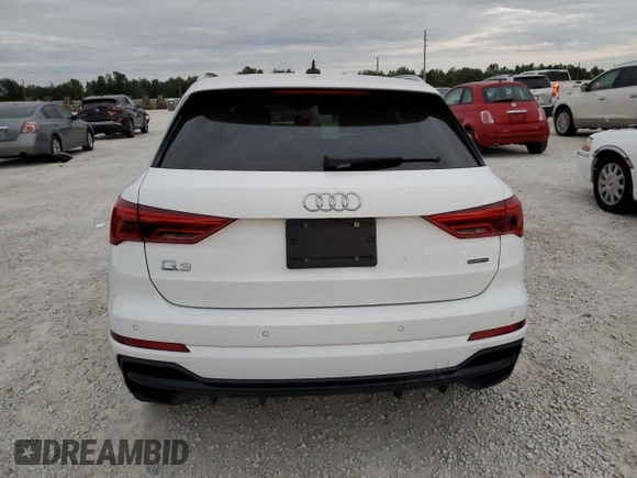 2021 Audi Q3 S line Premium with VIN WA1DECF37M1057375, listed as a Copart auction lot 70383672 with 17,095 mi miles. Bid and sale history available at carsss.com. Image 6.