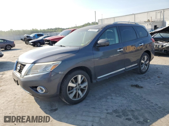 2014 Nissan Pathfinder SL with VIN 5N1AR2MM8EC658847, listed as a Copart auction lot 62462625 with 136,558 mi miles and Clean title. Bid and sale history available at DreamBid. Image 1.