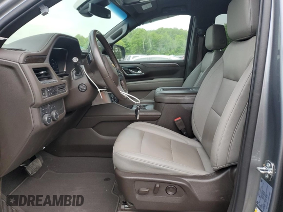 2022 Chevrolet Suburban LT with VIN 1GNSKCKD0NR322362, listed as a Copart auction lot 59576405 with 55,244 mi miles and Salvage title. Bid and sale history available at DreamBid. Image 7.