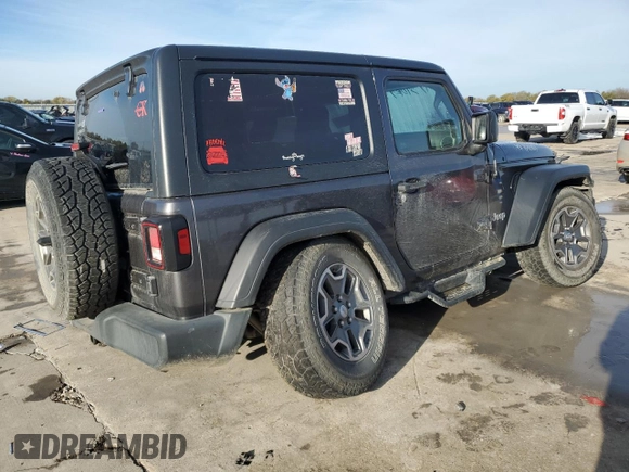 2021 Jeep Wrangler Sport with VIN 1C4GJXAN9MW520764, listed as a Copart auction lot 82429884 with Not Provided miles and Salvage Title. Bid and sale history available at DreamBid. Image 3.