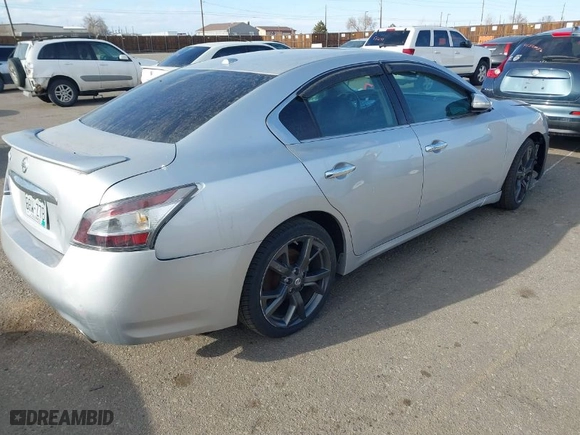 2014 Nissan Maxima 3.5 SV with VIN 1N4AA5APXEC485463, listed as a IAAI auction lot 41558878 with 1 miles. Bid and sale history available at carsss.com. Image 4.