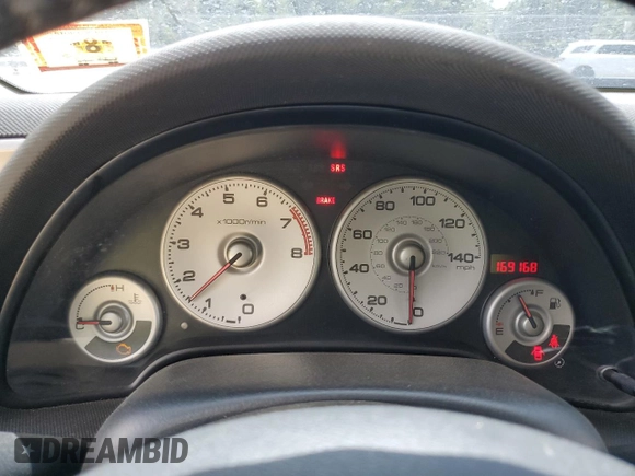2004 Acura RSX with VIN JH4DC53864S017787, listed as a Copart auction lot 60592054 with 169,168 mi miles and Salvage Title. Bid and sale history available at carsss.com. Image 9.