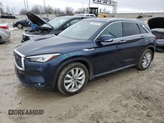 2019 Infiniti QX50 LUXE with VIN 3PCAJ5M30KF116984, listed as a Copart auction lot 44524413 with 52,745 mi miles. Bid and sale history available at carsss.com. Image 1.