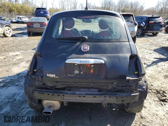 2017 FIAT 500 Pop with VIN 3C3CFFKR2HT514199, listed as a Copart auction lot 45029195 with 61,690 mi miles and Salvage Title. Bid and sale history available at carsss.com. Image 6.