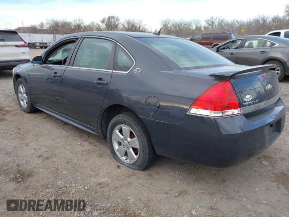 2009 Chevrolet Impala LT with VIN 2G1WT57K491196640, listed as a IAAI auction lot 38063789 with Not Provided miles and . Bid and sale history available at DreamBid. Image 3.
