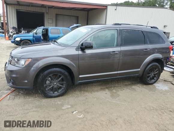 2019 Dodge Journey SE with VIN 3C4PDCBG6KT869075, listed as a Copart auction lot 47589345 with 64,482 mi miles and Salvage Title. Bid and sale history available at DreamBid. Image 1.