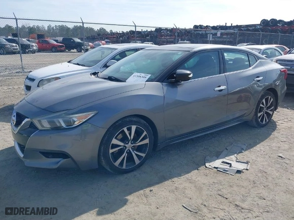2016 Nissan Maxima 3.5 SL with VIN 1N4AA6AP1GC417450, listed as a IAAI auction lot 41508309 with NaN miles. Bid and sale history available at carsss.com. Image 2.
