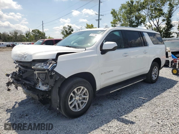 2023 Chevrolet Suburban LT z VIN 1GNSKCKD4PR204186, wystawiony jako Copart lot #57835905 z przebiegiem 59 858 mil mil oraz Czysty tytuł • Clean title. Historia ofert i sprzedaży dostępna na DreamBid. Obrazek 1.