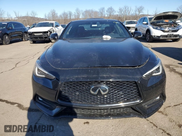 2022 Infiniti Q60 Red Sport 400 with VIN JN1FV7LL8NM680212, listed as a Copart auction lot 41955715 with Not provided miles and Salvage title. Bid and sale history available at DreamBid. Image 5.