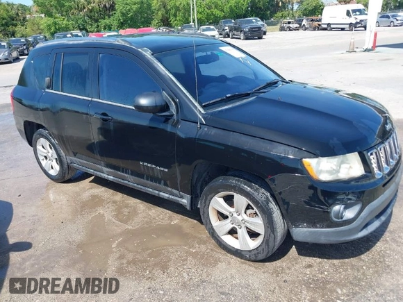 2013 Jeep Compass Sport with VIN 1C4NJCBB5DD103013, listed as a IAAI auction lot 41885936 with 169,402 mi miles. Bid and sale history available at carsss.com. Image 1.