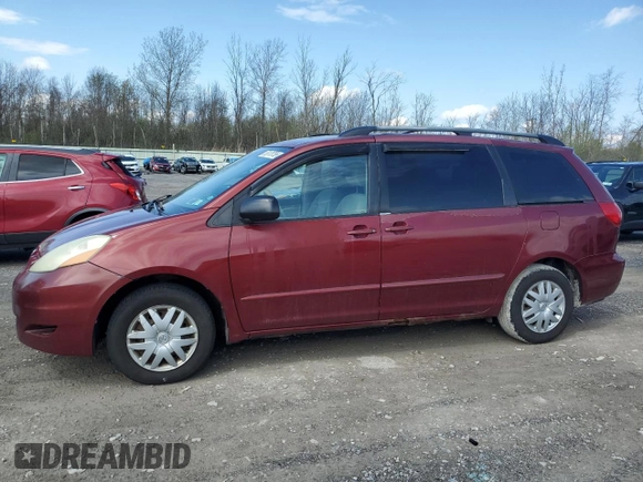 2006 Toyota Sienna CE with VIN 5TDZA23C16S531736, listed as a Copart auction lot 55178755 with 209,823 mi miles and Clean Title. Bid and sale history available at carsss.com. Image 1.