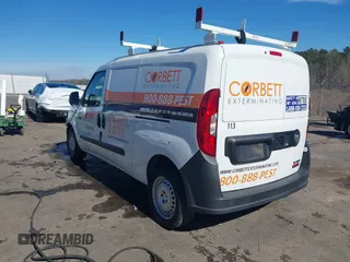 2020 Ram ProMaster City Cargo Van Tradesman with VIN ZFBHRFABXL6P57424, listed as a IAAI auction lot 41394026 with 121,503 mi miles. Bid and sale history available at carsss.com. Image 3.