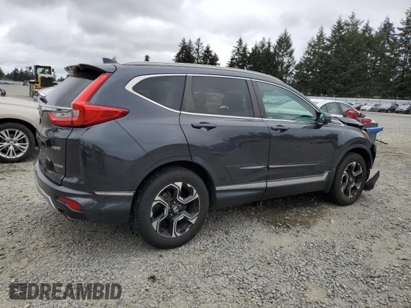 2018 Honda CR-V Touring with VIN 7FARW2H90JE055060, listed as a Copart auction lot 54882545 with 56,395 mi miles and Salvage Title. Bid and sale history available at carsss.com. Image 3.