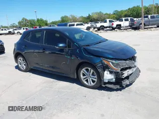 2019 Toyota Corolla Hatchback SE with VIN JTNK4RBE8K3017572, listed as a IAAI auction lot 41825322 with 108,159 mi miles. Bid and sale history available at carsss.com. Image 1.