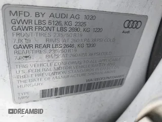 2021 Audi Q3 S line Premium Plus with VIN WA1EECF37M1044601, listed as a IAAI auction lot 41993498 with 15,300 mi miles. Bid and sale history available at carsss.com. Image 9.