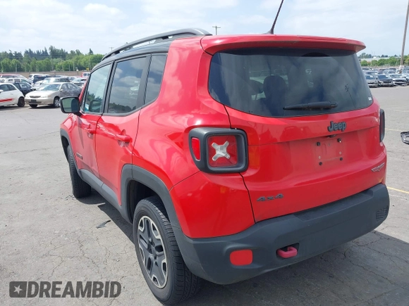 2015 Jeep Renegade Trailhawk with VIN ZACCJBCT7FPB80933, listed as a IAAI auction lot 42461878 with 138,803 mi miles and . Bid and sale history available at DreamBid. Image 3.