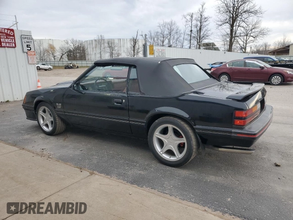 1983 Ford Mustang GT with VIN 1FABP27F0DF213498, listed as a Copart auction lot 81106344 with 13,008 mi miles and Salvage title. Bid and sale history available at DreamBid. Image 2.