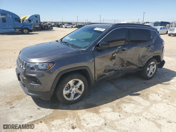 2024 Jeep Compass Latitude with VIN 3C4NJDBN2RT586672, listed as a Copart auction lot 50778295 with 8,434 mi miles and Salvage Title. Bid and sale history available at carsss.com. Image 1.