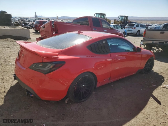 2016 Hyundai Genesis Coupe 3.8L Ultimate with VIN KMHHU6KJ4GU134511, listed as a Copart auction lot 48715175 with 138,408 mi miles and Salvage Title. Bid and sale history available at carsss.com. Image 3.