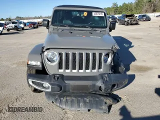 2022 Jeep Wrangler Unlimited Sahara с VIN 1C4HJXEG2NW115847, выставлен на аукционе Copart как лот 45678015 с пробегом Не указан миль и Списание • Salvage title. История ставок и продаж доступна на DreamBid. Изображение 5.