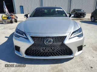 2024 Lexus LS with VIN JTHD51GF5R5012520, listed as a Copart auction lot 49307425 with 1,728 mi miles and Salvage Title. Bid and sale history available at carsss.com. Image 5.