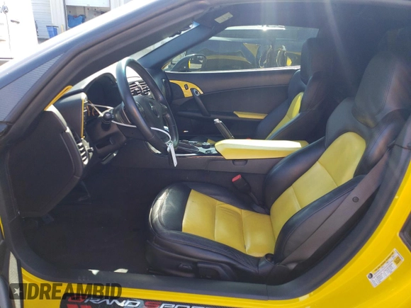 2012 Chevrolet Corvette Z16 Grand Sport 3LT with VIN 1G1YW2DWXC5103924, listed as a Copart auction lot 52947145 with 42,870 mi miles and Salvage title. Bid and sale history available at DreamBid. Image 7.