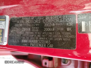 2014 Kia Forte EX with VIN KNAFX4A88E5235965, listed as a Copart auction lot 45882965 with 119,133 mi miles and Salvage Title. Bid and sale history available at carsss.com. Image 14.