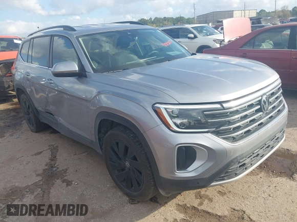 2024 Volkswagen Atlas SE с VIN 1V2WR2CA5RC523976, выставлен на аукционе IAAI как лот 41092917 с пробегом 28 065 миль миль и . История ставок и продаж доступна на DreamBid. Изображение 1.