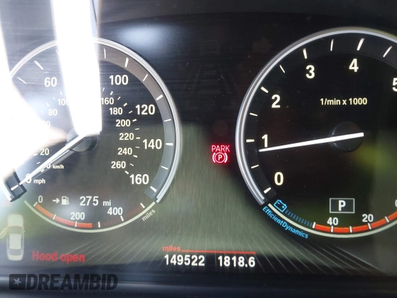2014 BMW 5 Series 535i with VIN WBA5B1C51ED479359, listed as a IAAI auction lot 42396160 with 149,522 mi miles and . Bid and sale history available at DreamBid. Image 7.