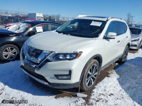 2019 Nissan Rogue S with VIN 5N1AT2MV0KC729108, listed as a IAAI auction lot 41611709 with 42,654 mi miles. Bid and sale history available at carsss.com. Image 17.