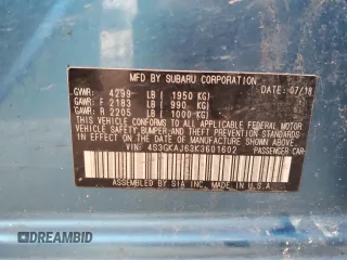 2019 Subaru Impreza Special Sports with VIN 4S3GKAJ63K3601602, listed as a Copart auction lot 59682945 with 109,204 mi miles and Salvage title. Bid and sale history available at DreamBid. Image 12.